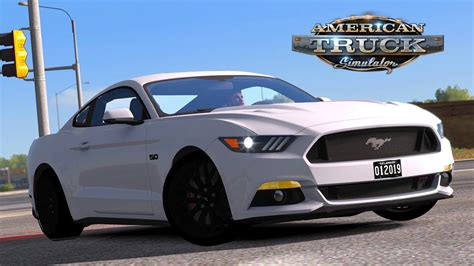 American Truck Simulator 2015 Ford Mustang Gt Mod Showcase Youtube