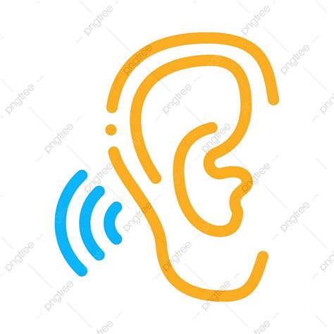 Hear Sounds Clipart Vector Hears Sound Icon Vector Perception Sense