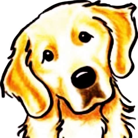 Pin By Niki Sharp On Animaux Dog Drawing Simple Golden Retriever Art