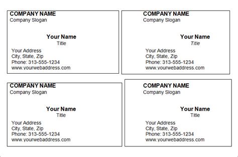 blank business card templates ai word psd