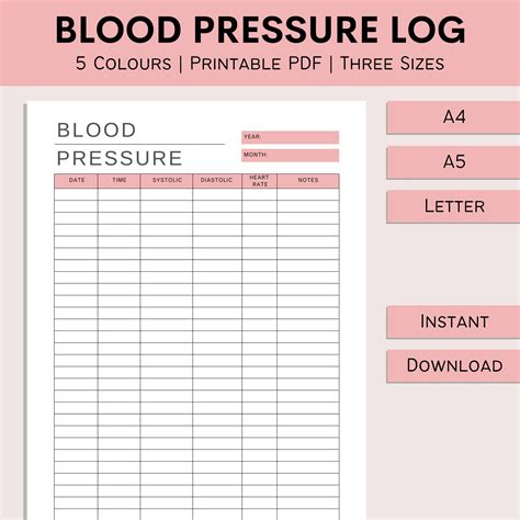 Blood Pressure Tracking Chart Ubicaciondepersonascdmxgobmx