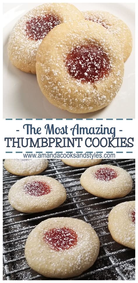 Thumbprint Cookies With Strawberry Jam Artofit