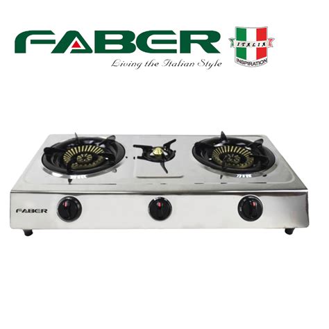 Faber 3 Burner Stainless Steel Gas Stove FS CASA 1240