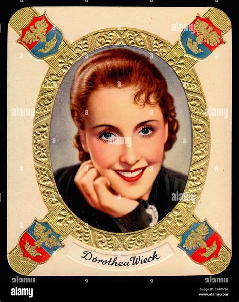 Portrait Of Dorothea Wieck Vintage German Cigarette Cardvintage 01