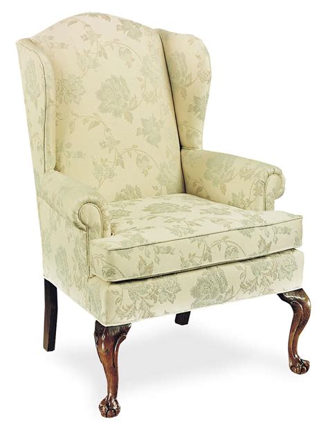 Fairfield Chairs Upholstered Wing Chair With Claw Feet Jacksonville