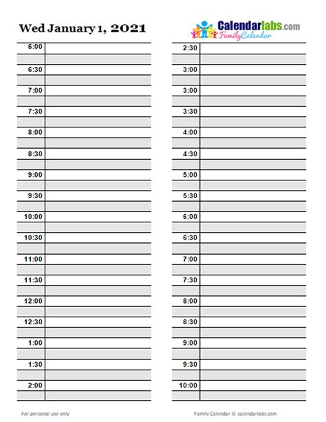 daily planner template  printable templates