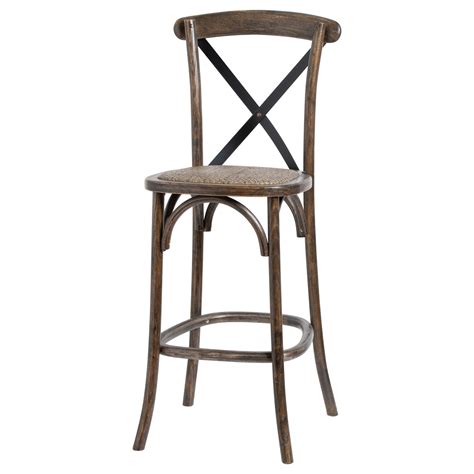 Counter stools (134) bar height. Oak Cross Back Bar Stool | Wholesale by Hill Interiors