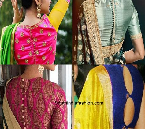 8 Most Trending Silk Saree Blouse Designs South India Fashion