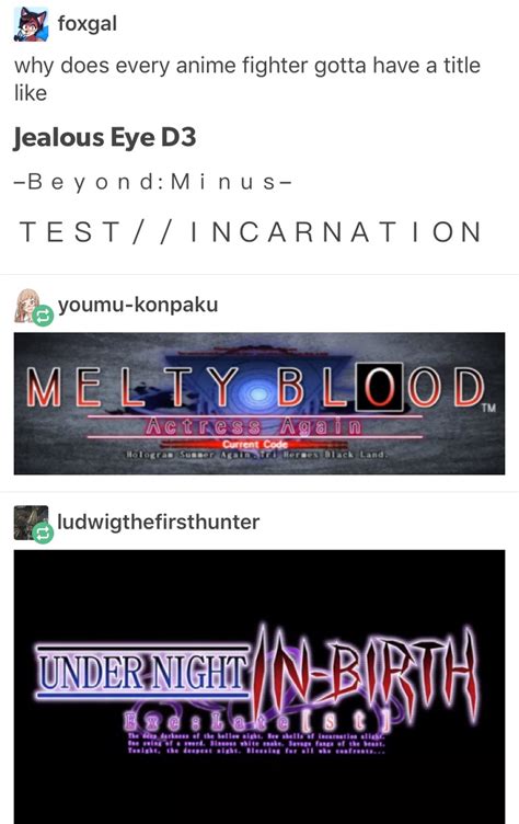 Is Someone Talking S About Melty Blood Gaming Know Your Meme