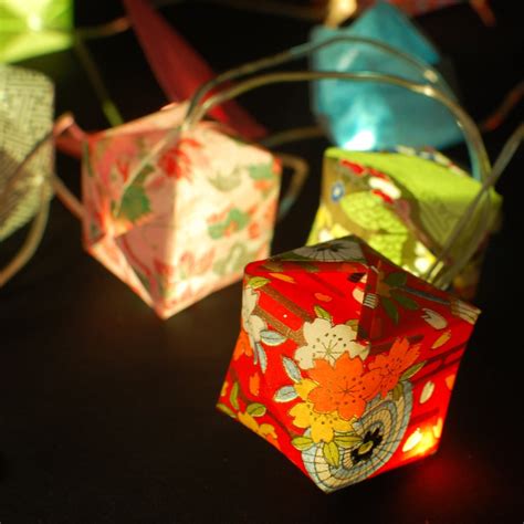 Custom Origami Fairy Lights With Japanese Paper Made By Sarigami