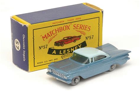 1961 57b Chevrolet Impala Matchbox Cars Matchbox Diecast Model Cars
