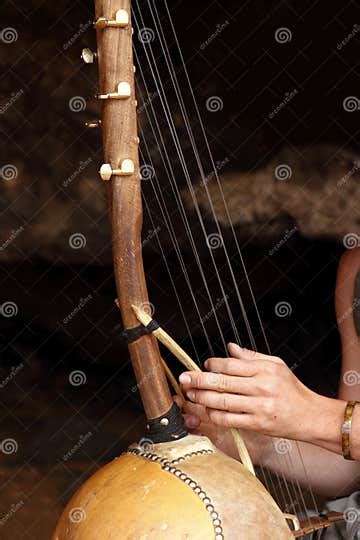 Ethnic African Ten Strings Instrument Stock Photo Image Of Africa