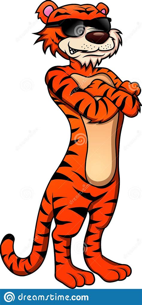 Cute Tiger Cartoon Stock Vector Illustration Of Nail 162762230