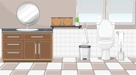 Bathroom Scene Vector Art Icons And Graphics For Free Download