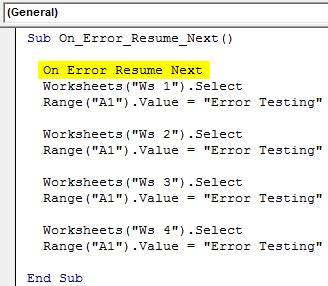 Excel Vba On Error Resume Next Does Not Work Nordicface