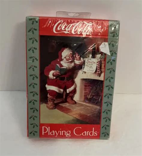 Coca Cola Santa Claus Playing Cards Deck Vintage Coke Red New Sealed Picclick