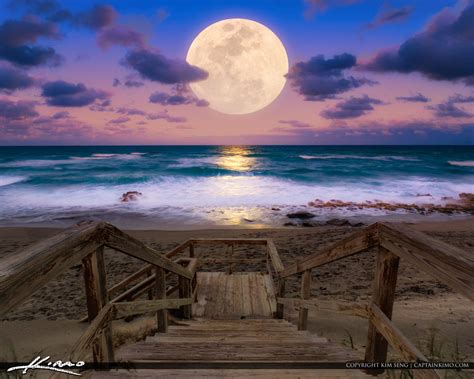 Coral Cove Park Moon Rise Jupiter Island Florida Royal