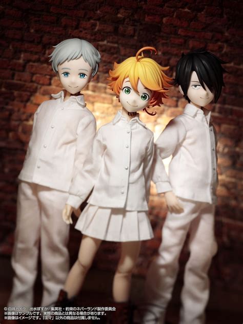 16 The Promised Neverland Dolls Emma Norman And Ray Anime Figures