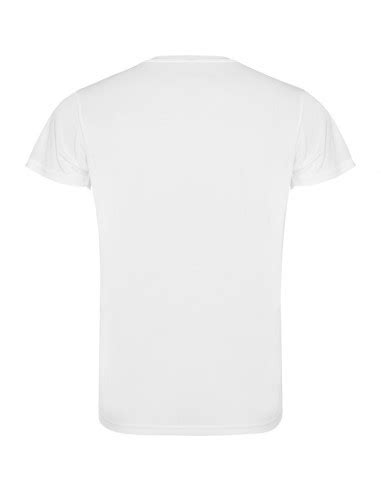 Camiseta Tecnica Roly CAMIMERA Blanca Para Sublimacion Adulto