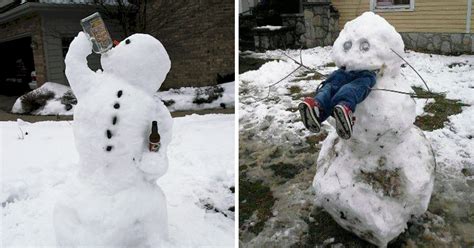 15 Hilariously Creative Snowmen That Will Take Winter To The Next Level