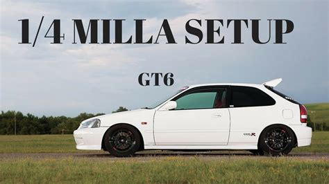Gran Turismo 6 Drag Setup Gt6 Civic Type R 98 Youtube