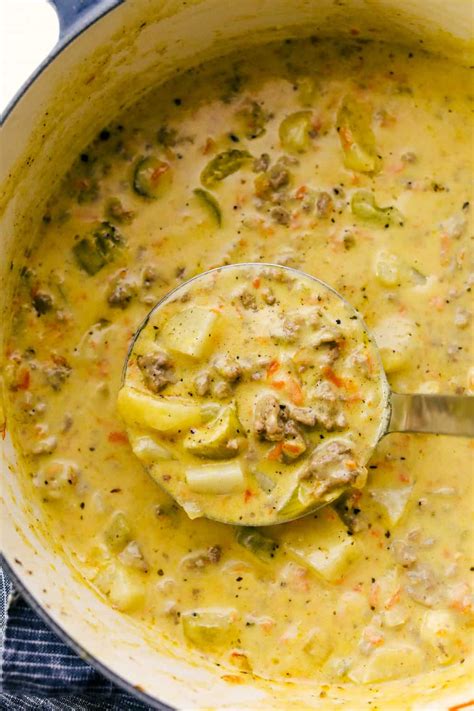 Award Winning Cheeseburger Soup Is A Thick And Hearty Soup With Lean