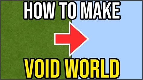 How To Make A Void World In Minecraft Ps4xboxpebedrock Youtube