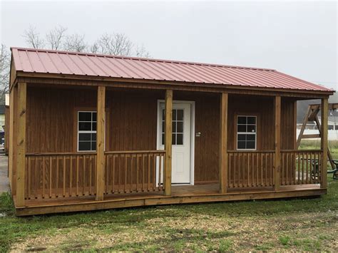 Graceland Side Porch Cabin Portable Cabin For Sale At Bayou Outdoors