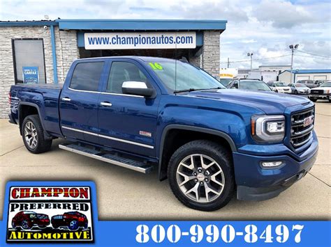 Used 2016 Gmc Sierra 1500 4wd Crew Cab 1435 Sle For Sale In