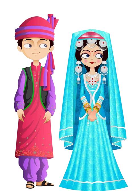 India clipart traditional costume, India traditional costume Transparent FREE for download on ...