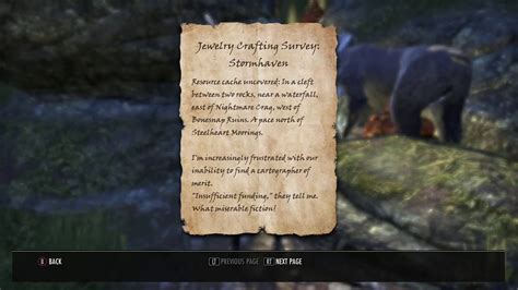 Eso Jewelry Crafting Survey Stormhaven Youtube