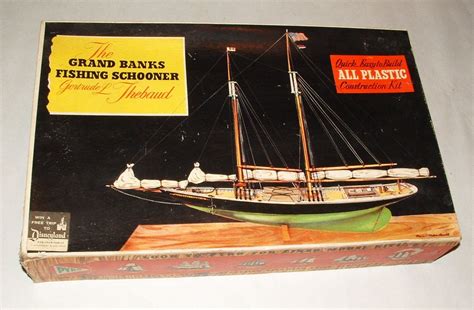 Vintage Large Grand Banks Fishing Schooner Model Disnyeland Offer Old