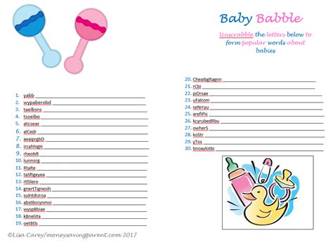 Maybe you would like to learn more about one of these? Free Printable Baby Shower Games: Celebrity Baby Names and ...