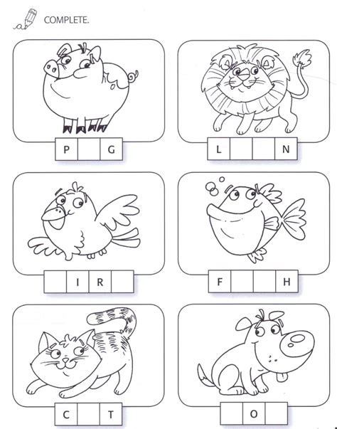 Atividade De Ingles Sobre Animais