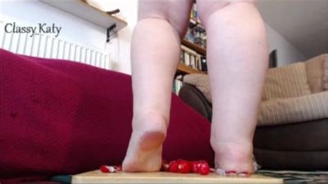 Classykatys Clip Store Crushing 2 Eggplants With My Bare Heels By