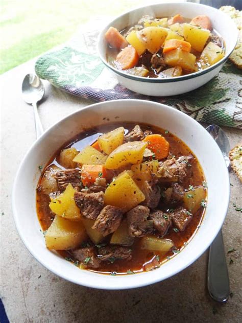 Easy Beef Stew Slow Cooker Recipe Savory With Soul
