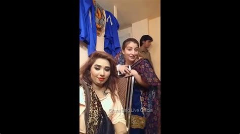 Pakistani Stage Drama Actresses Sheza Butt And Sitara Baig Sadi Kurri