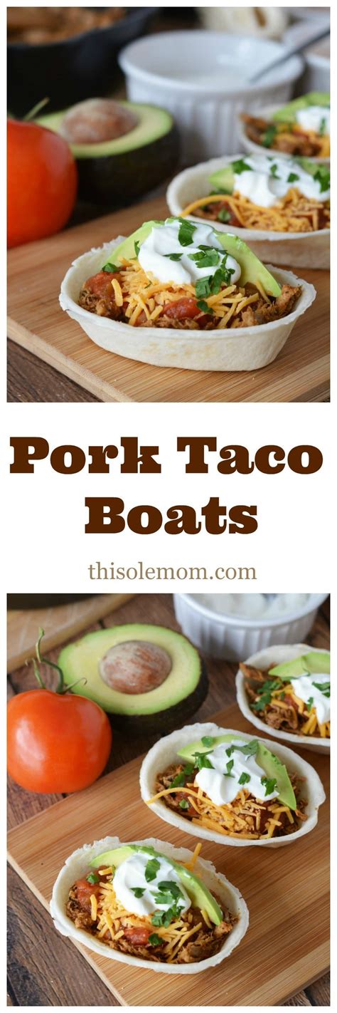 Why go out to a restaurant when you can make this asian favorite at home? Pork Taco Boats | Leftover pork recipes, Pork roast recipes, Shredded pork recipes