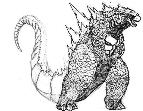 The most downloaded monsters coloring pages are waiting for you! Robot Godzilla Coloring Pages | Color Luna