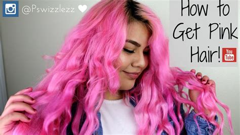 How To Dye Your Hair Pink Youtube