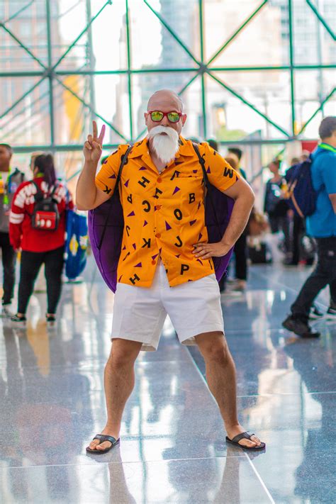 In dragon ball super, master roshi uses his full power form to combat 170 of frieza's soldiers with only minor difficulty. master roshi cosplay dragon ball z nycc new york comic ...