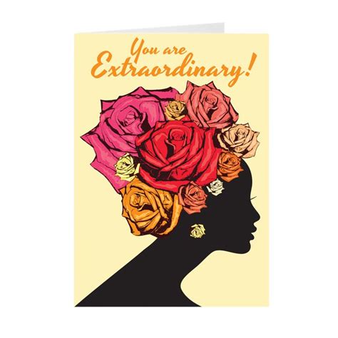 Extraordinary African American Woman Mothers Day Card African