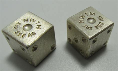 Sold Price Pure Silver Dice Solid Silver 2 Oz 999 Invalid Date Edt