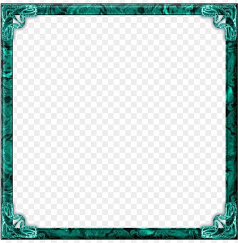 Teal Border Frame Png Free PNG Images ID TOPpng