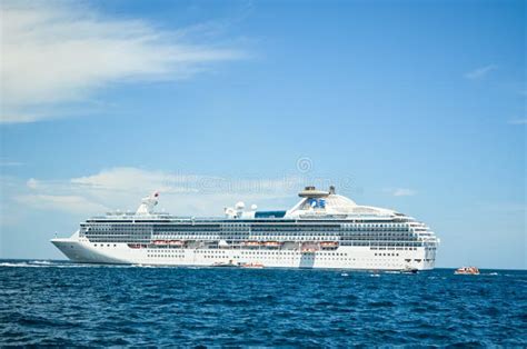 Island Princess Cruise Ship Anchored In The Port Of Cabo San Lucas