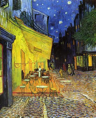 The Cafe Terrace On The Place De Forum Arles At Night Vincent Van