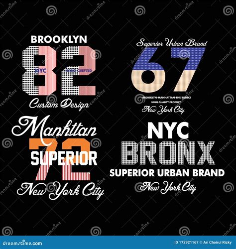 Superior Urban Brand New York City Brooklyn Typography T Shirt Design
