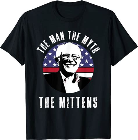 Vintage Man Myth Mittens Bernie Sanders Meme Inauguration T Shirt Clothing