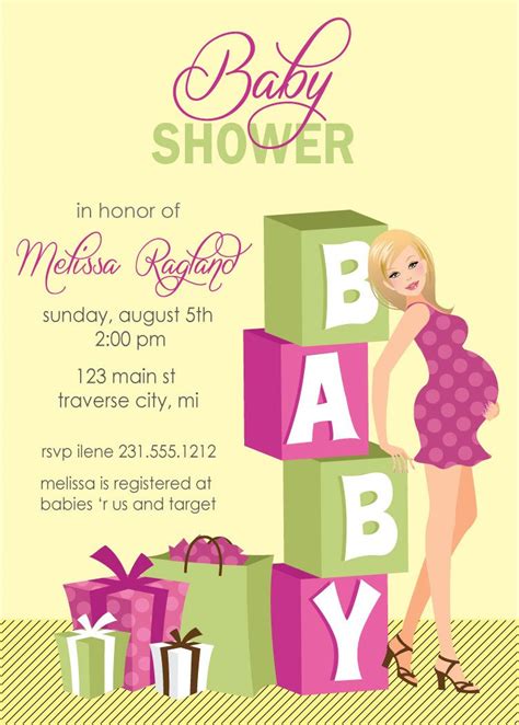 Printable baby shower cards by canva. Some Tips For Having Personalized Baby Shower Invitations ...