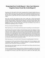 Images of How To Remove Negative From Credit Report